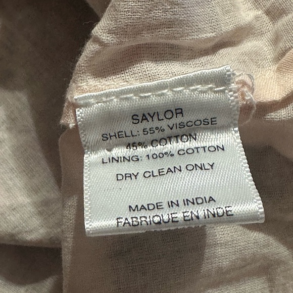 NWT SAYLOR Laci Mini Dress Pink Floral Combo Puff Sleeve Ruffle Mixed Print LRG - Picture 10 of 12